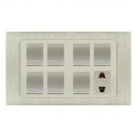 AQUA DYNAMIC 7 GANG SWITCH PLUS 1 SOCKET