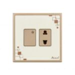 AQUA GLOW 1 GANG SWITCH PLUS 1 SOCKET