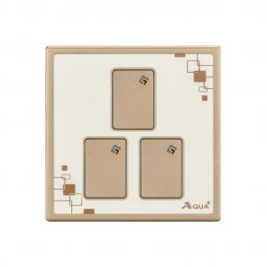 AQUA GLOW 3 GANG SWITCH