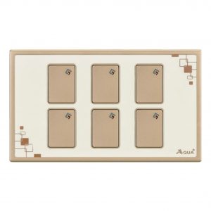 AQUA GLOW 6 GANG SWITCH