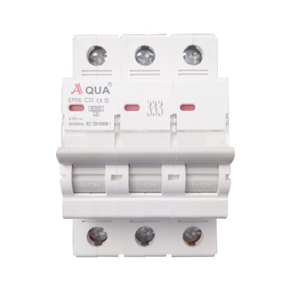 AQUA FOUR POLE 63 AMP MCB BREAKER