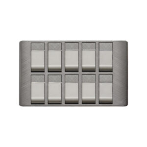 AQUA PINE GREY 10 GANG SWITCH