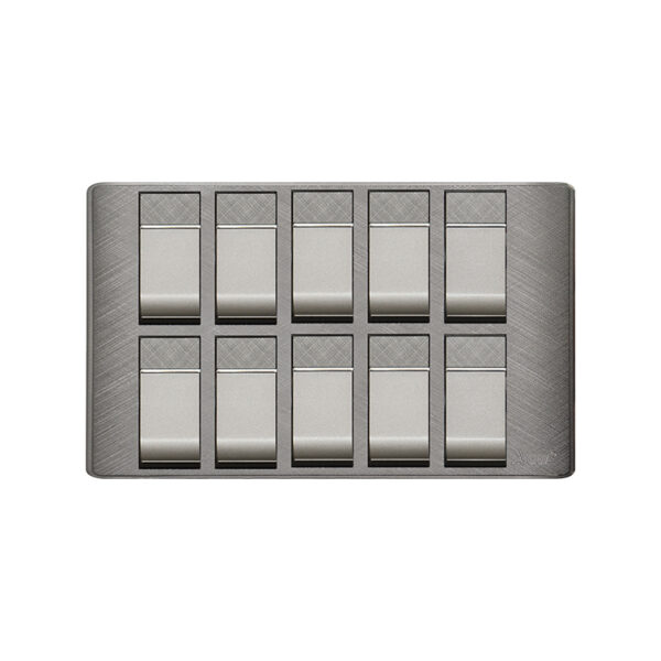 AQUA PINE GREY 10 GANG SWITCH