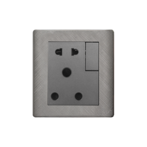 AQUA PINE GREY POWER PLUG + 2 PIN