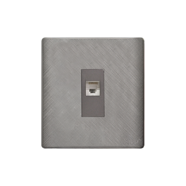 AQUA PINE GREY SINGLE DATA SOCKET