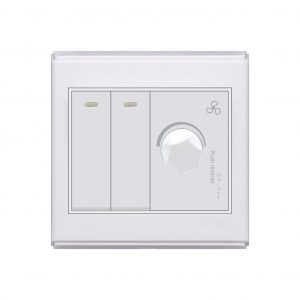 AQUA SAPPHIRE 2 GANG SWITCH PLUS 1 DIMMER