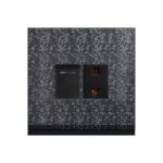 AQUA TEXTURE 1 GANG SWITCH PLUS 1 SOCKET
