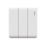 Aqua Elegance White 3 Gang 2 Way Switch