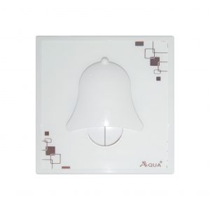Aqua Glow Double Bell Push White Bell Style