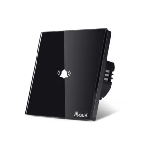 Glass Non-Wifi Smart Bell Push Touch Black