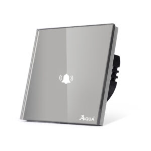 Glass Non-Wifi Smart Bell Push Touch Grey