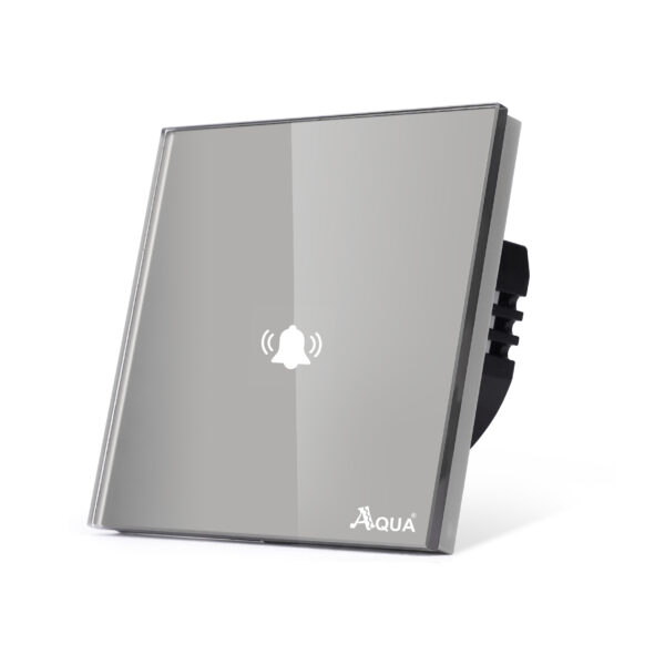 Glass Non-Wifi Smart Bell Push Touch Grey
