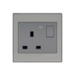 CENTURY GLADE 13 AMP FLAT SOCKET AND SWITCH WITH LED