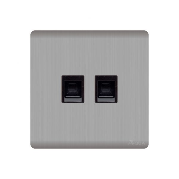 Aqua Discovery Silver Double Data Socket