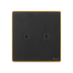 AQUA NEO ACRYLIC BLACK DOUBLE DATA SOCKET