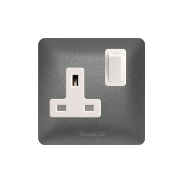 Panasonic 1G DP Switched, BS Socket, 13A 250V