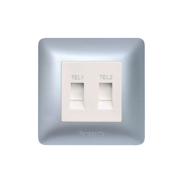 Panasonic 2G Telephone Socket, RJ 11/12, 6P 4C