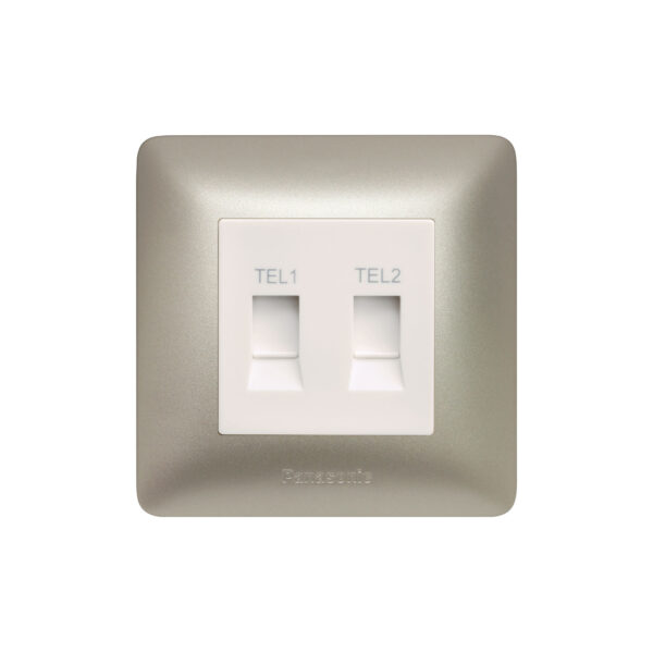 Panasonic 2G Telephone Socket, RJ 11/12, 6P 4C