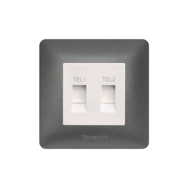 Panasonic 2G Telephone Socket, RJ 11/12, 6P 4C