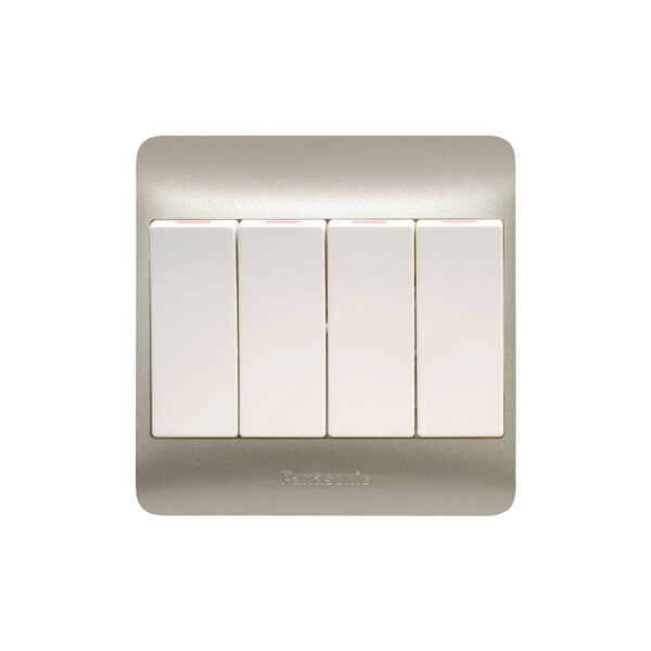 Panasonic 4 Gang 1 Way SP Switch (3x3)