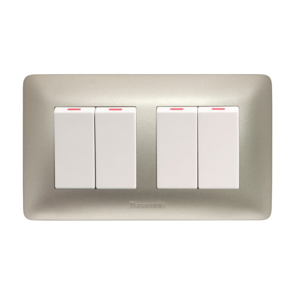 Panasonic 4 Gang 1 Way SP Switch (3x6)