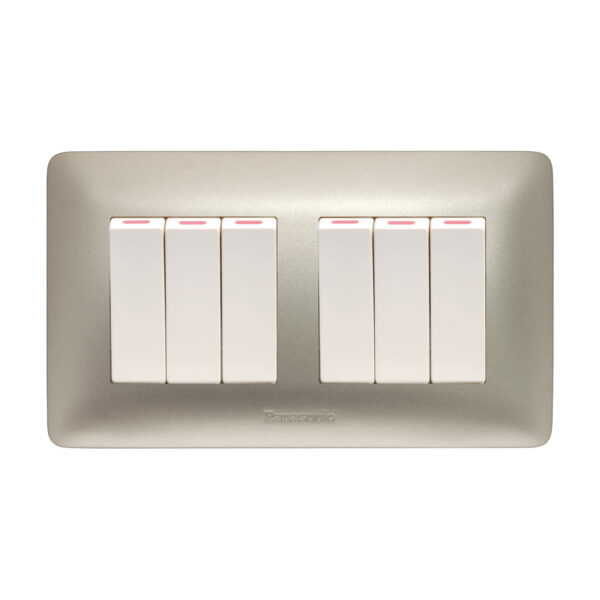 Panasonic 6 Gang 1 Way SP Switch