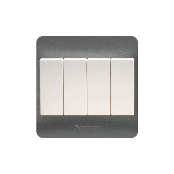 Panasonic 4 Gang 1 Way SP Switch (3x3)