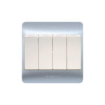 Panasonic 4 Gang 1 Way SP Switch (3x3)
