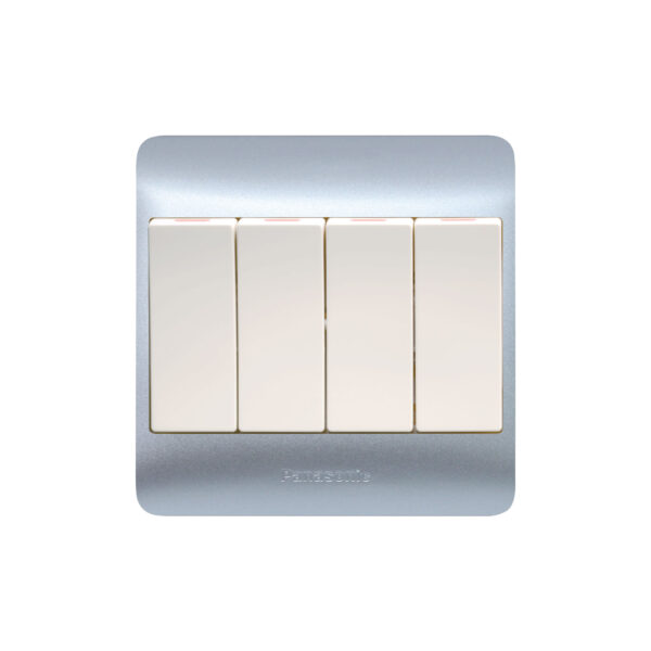 Panasonic 4 Gang 1 Way SP Switch (3x3)