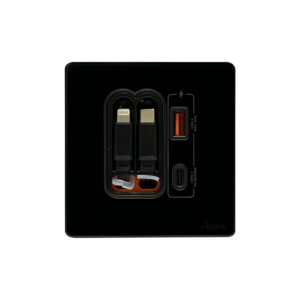 AQUA GLASS BLACK LEAD + TYPE-C