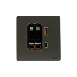 AQUA GLASS GREY LEAD + TYPE-C