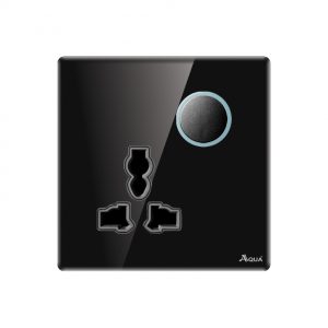 Aqua Roman black Series Multi Function Socket