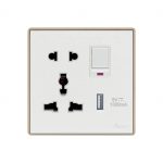 Aqua Icon Multi Socket Plus USB Charger