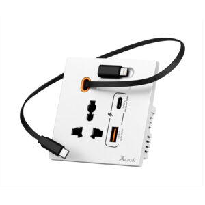 Aqua 20W Fast Charging Wall Socket (White)