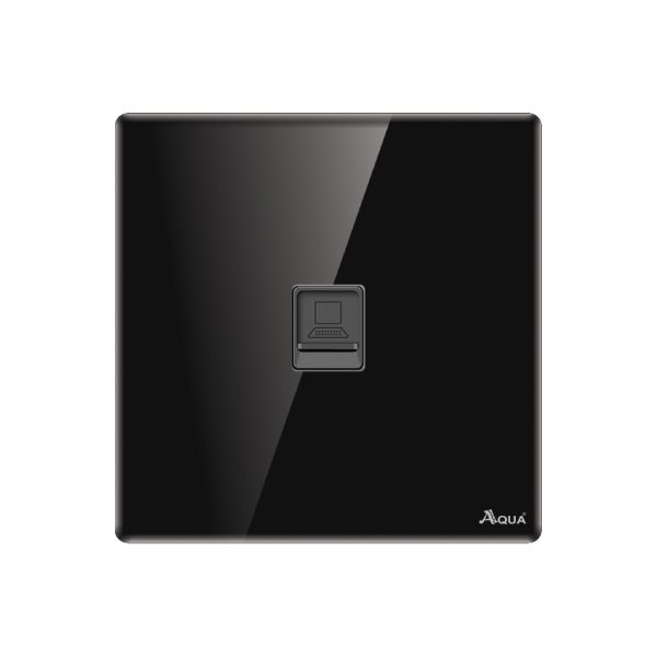 Aqua Roman black Series Data Single Socket