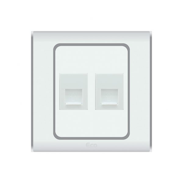 PARADISE ECO DOUBLE TELEPHONE SOCKET