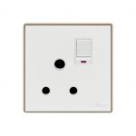 Aqua Icon 15 AMP Power Switch Socket With Neon