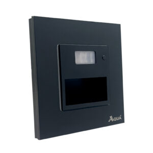Glass Black Floor Light with Motion Sensor