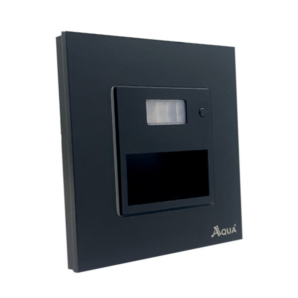 Glass Black Floor Light with Motion Sensor