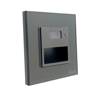 Glass Grey Floor Light with Motion Sensor
