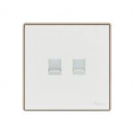 Aqua Icon Telephone Plus Data Socket