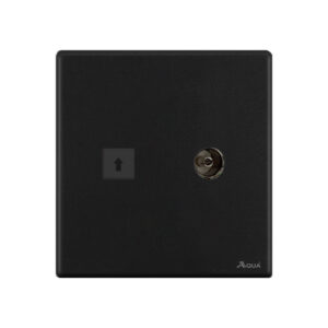 AQUA NEO SUPER BLACK TV + TELEPHONE SOCKET