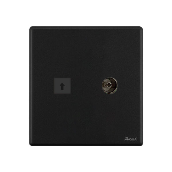 AQUA NEO SUPER BLACK TV + TELEPHONE SOCKET
