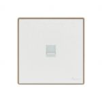 Aqua Icon Single Telephone Socket