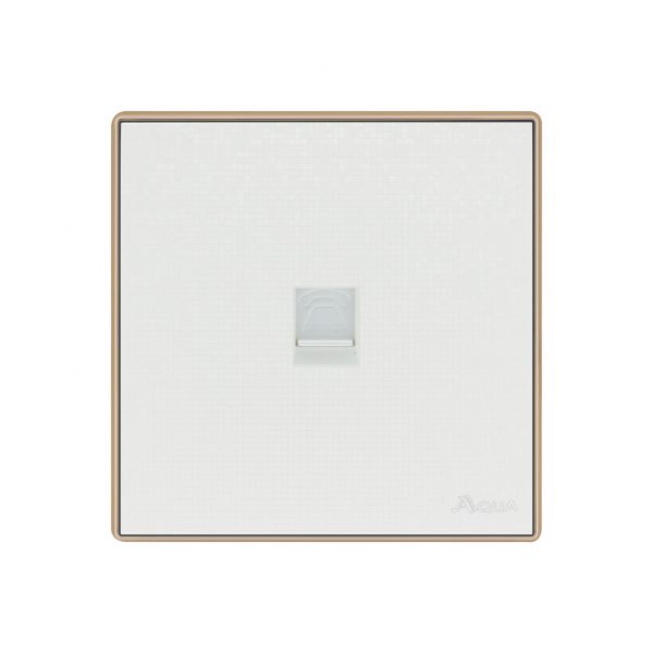 Aqua Icon Single Telephone Socket