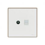 Aqua Icon TV Plus Telephone Socket