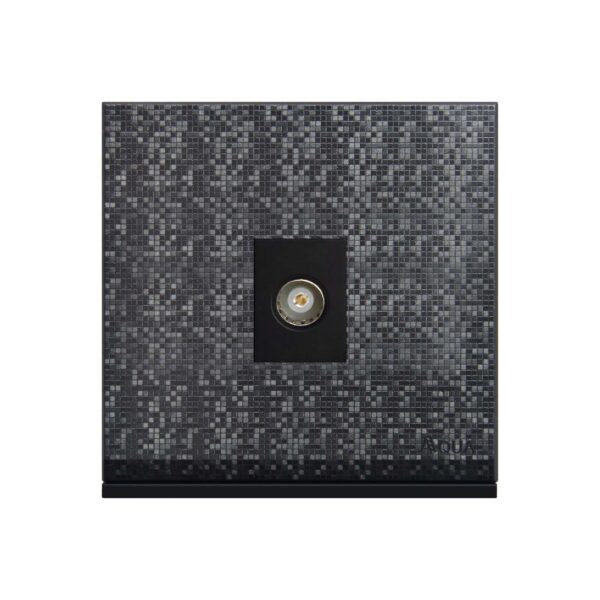 AQUA TEXTURE SINGLE TV SOCKET