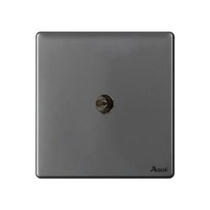 AQUA NEO SUPER GREY SINGLE TV SOCKET