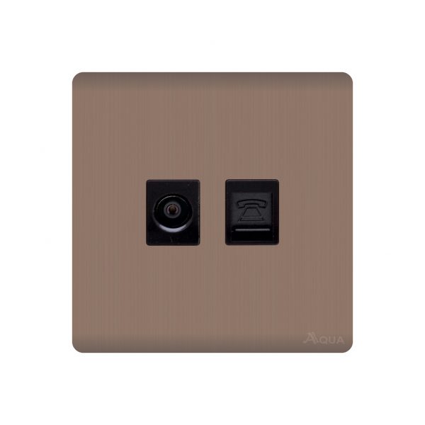 Aqua Discovery Gold TV Plus Telephone Socket
