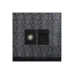 AQUA TEXTURE TV PLUS TELEPHONE SOCKET